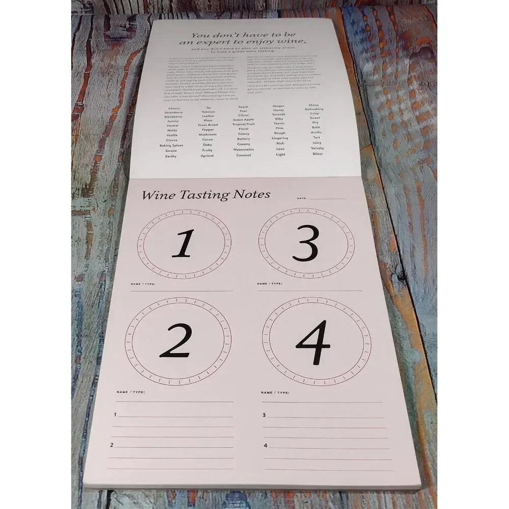 Wine Tasting Notes Notebook - 30 Sheets for Wine Enthusiasts‎